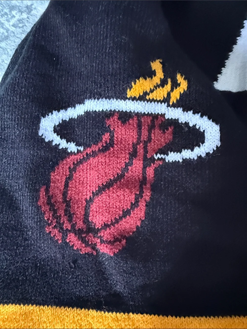 Miami Heat Black Team Scarf with BMW Logo